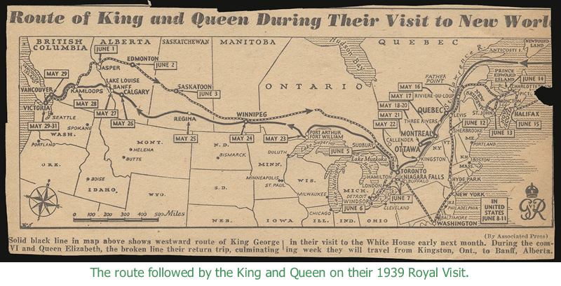 Royal Visit Map
